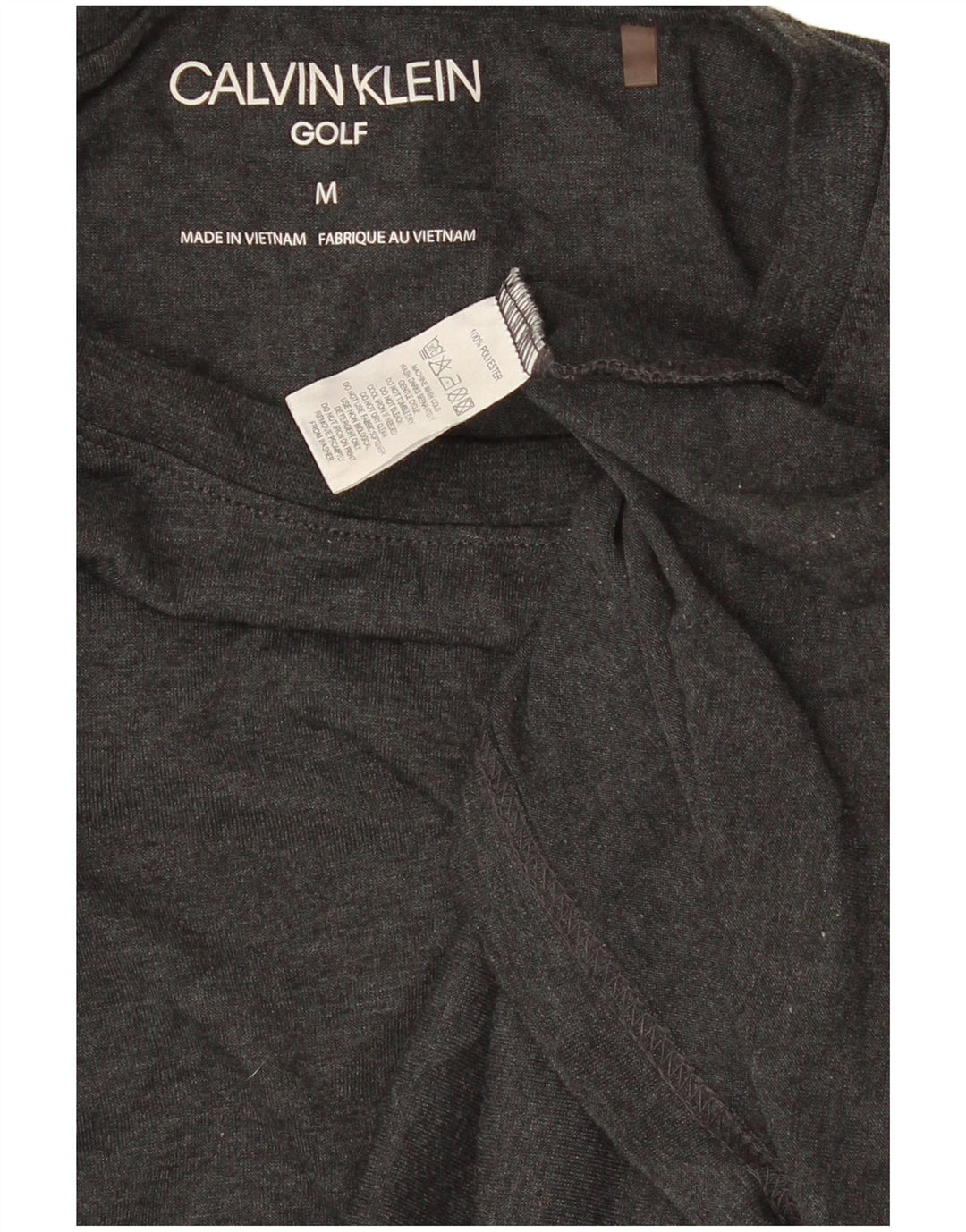 Calvin Klein Mens T-Shirt Top Medium Grey Polyester
