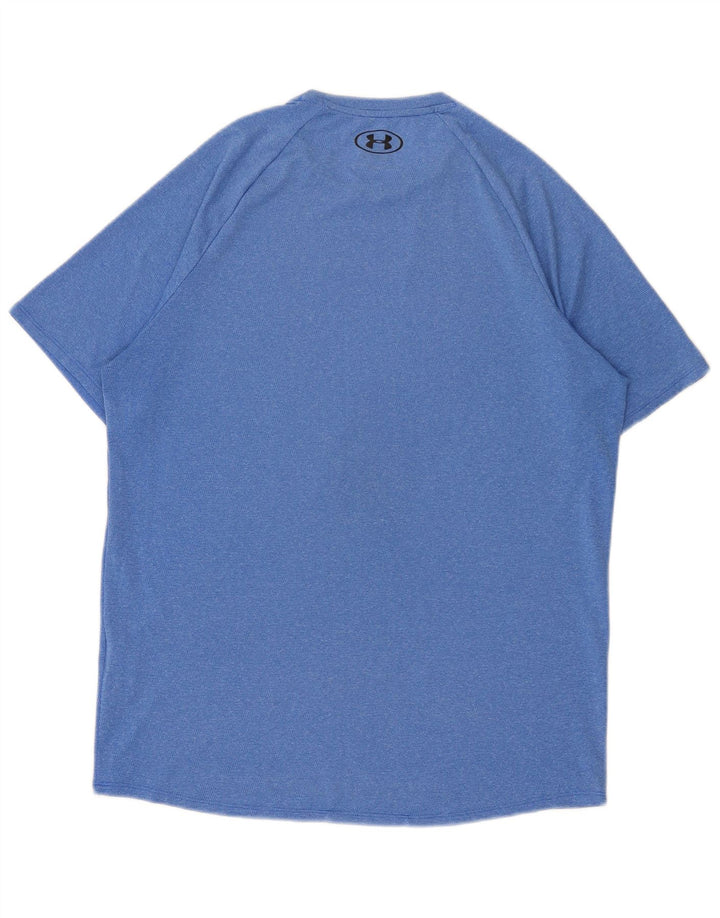 Under Armour Mens T-Shirt Top Medium Blue Flecked Polyester