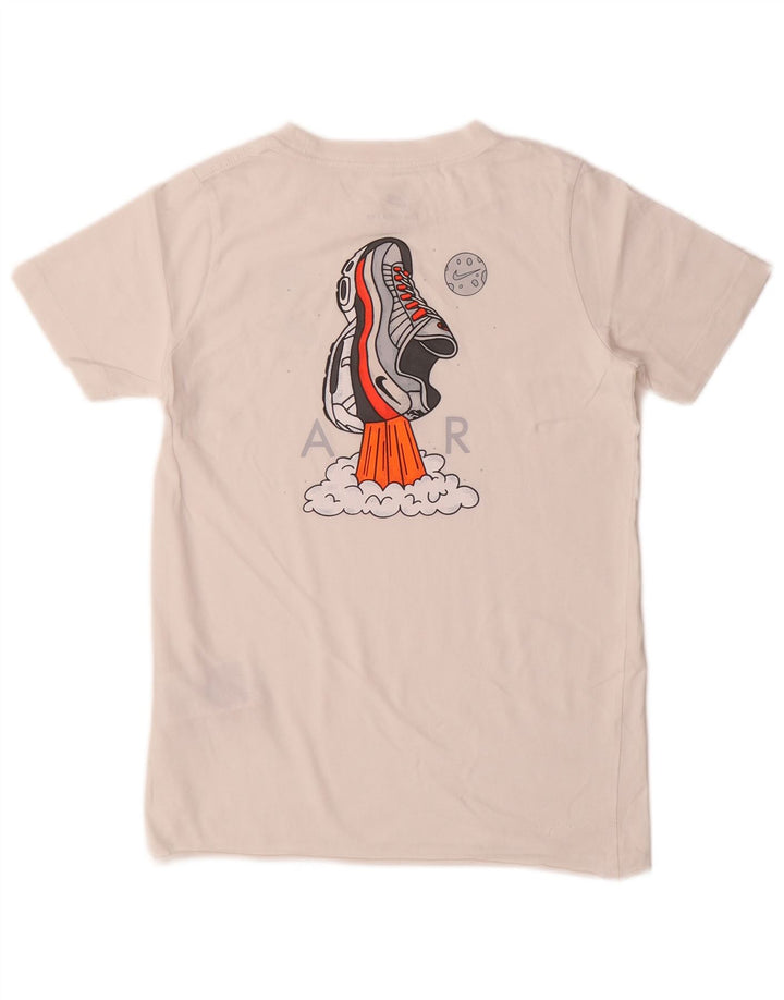 Nike Boys Graphic T-Shirt Top 10-11 Years Medium White Cotton