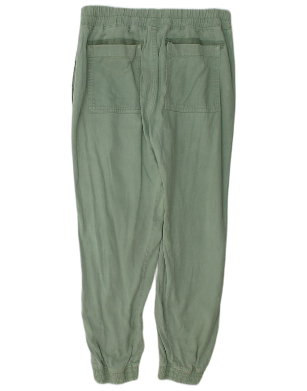 Zara Womens Joggers Trousers Medium W28 L27 Green Lyocell