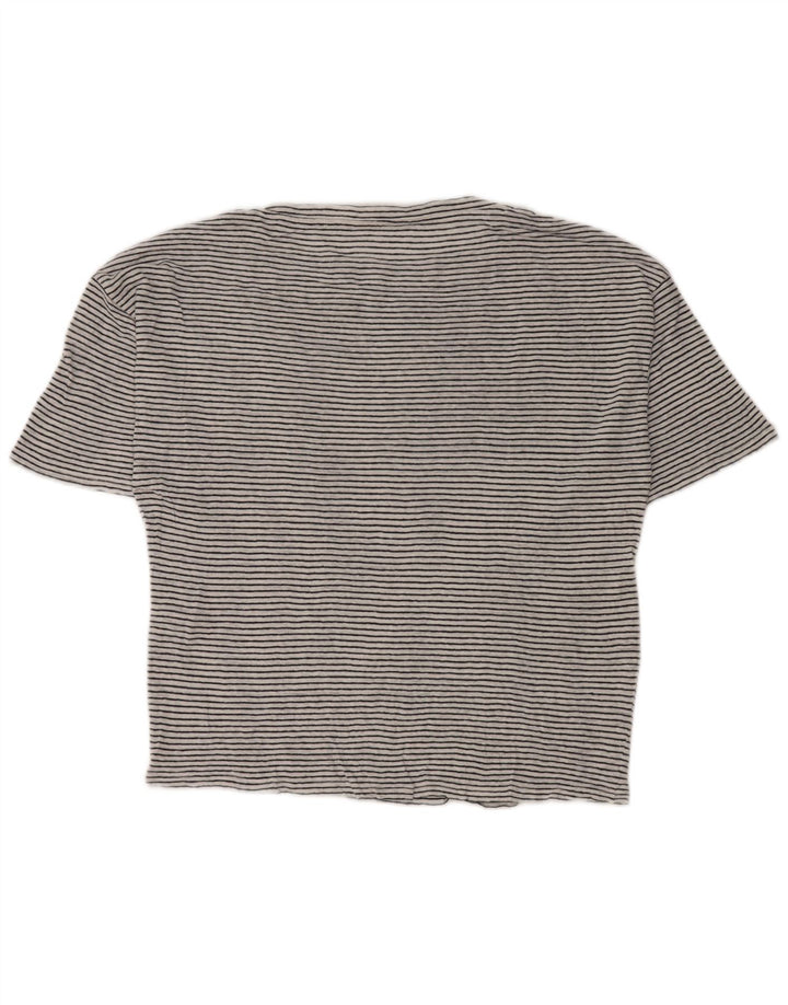 Max Mara Womens Weekend T-Shirt Top UK 14 Medium White Striped Nautical