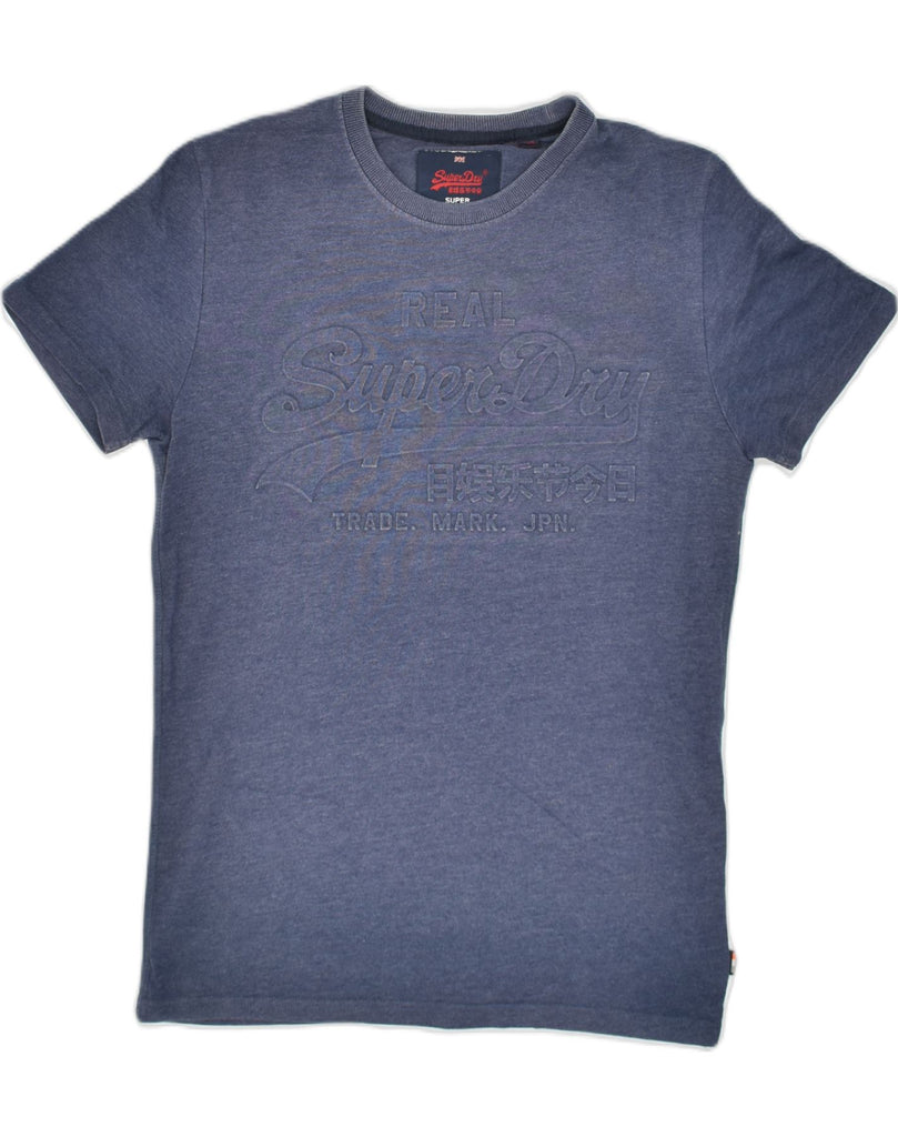 SUPERDRY Mens Graphic T-Shirt Top Small Navy Blue Cotton | Vintage Superdry | Thrift | Second-Hand Superdry | Used Clothing | Messina Hembry 