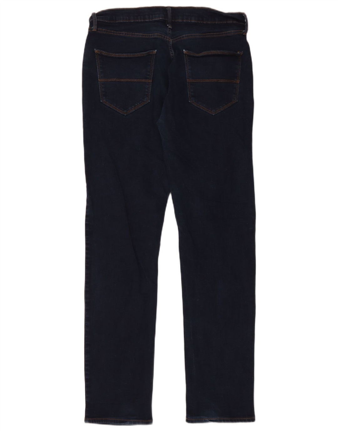 Marks & Spencer Mens Tapered Jeans W34 L33 Navy Blue Cotton