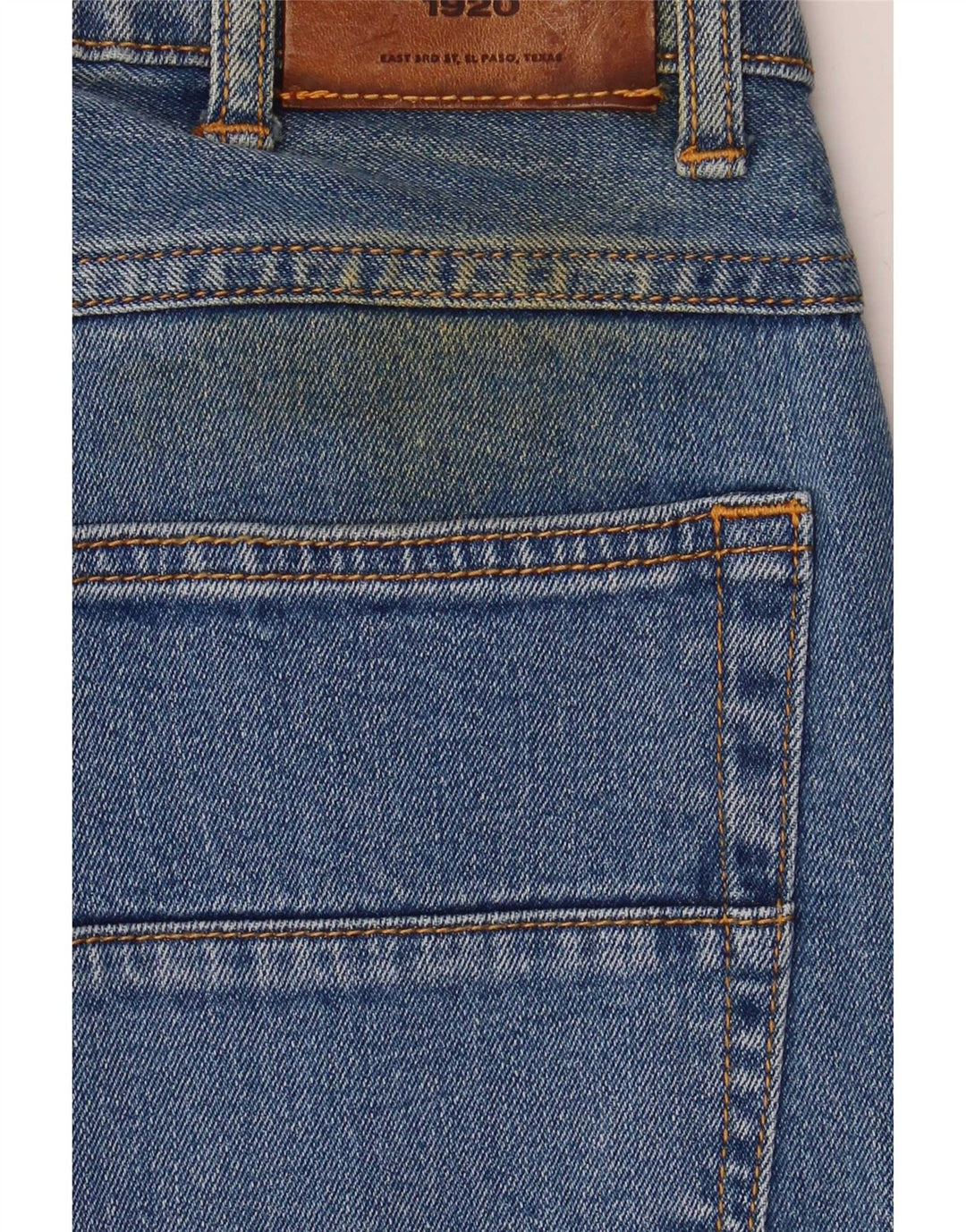 Farah Mens Straight Jeans W30 L32 Blue Cotton