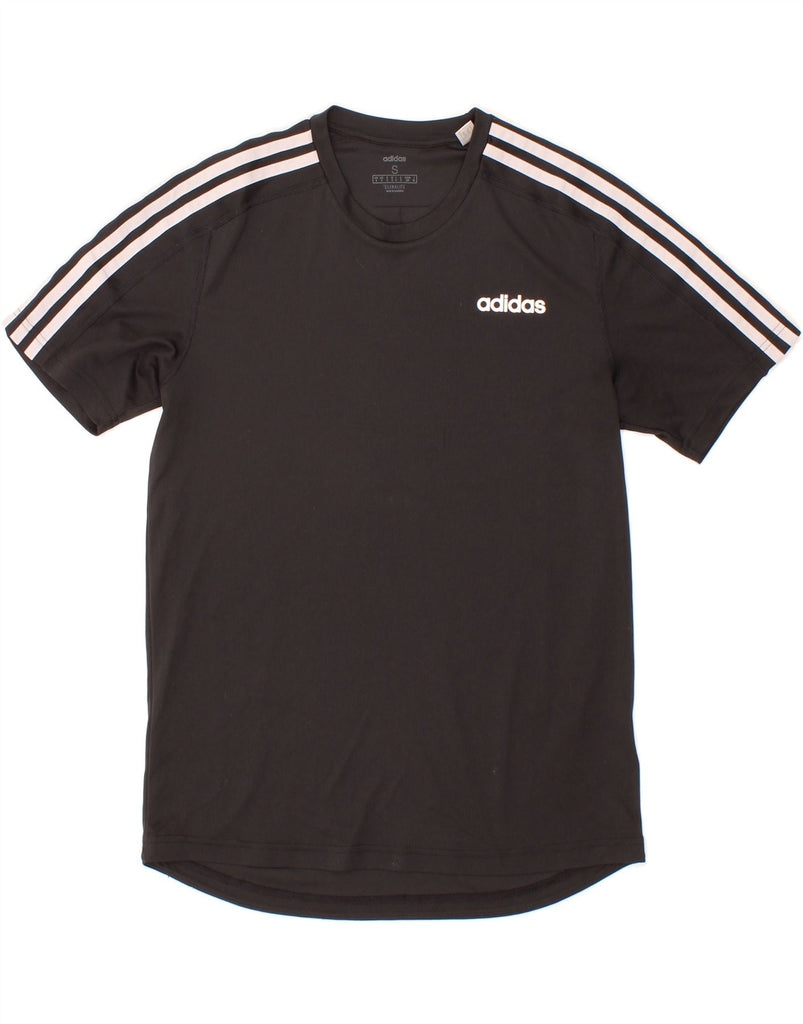ADIDAS Mens Climalite T-Shirt Top Small Black Polyester Vintage Adidas and Second-Hand Adidas from Messina Hembry 