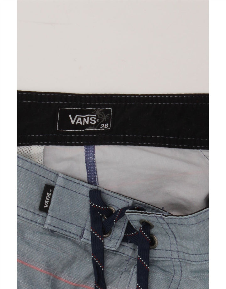 VANS Mens Swimming Shorts Small  Blue Striped Cotton Vintage Vans and Second-Hand Vans from Messina Hembry 