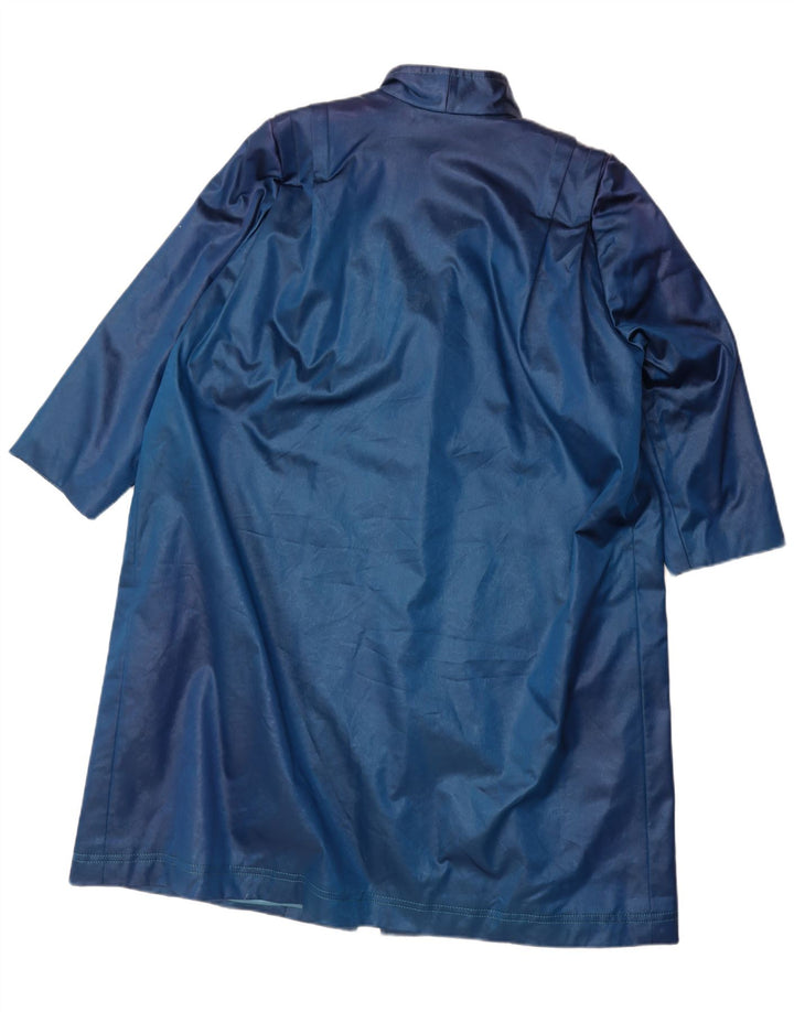 Elegance Paris Womens 3/4 Sleeve Overcoat UK 22 3XL Blue