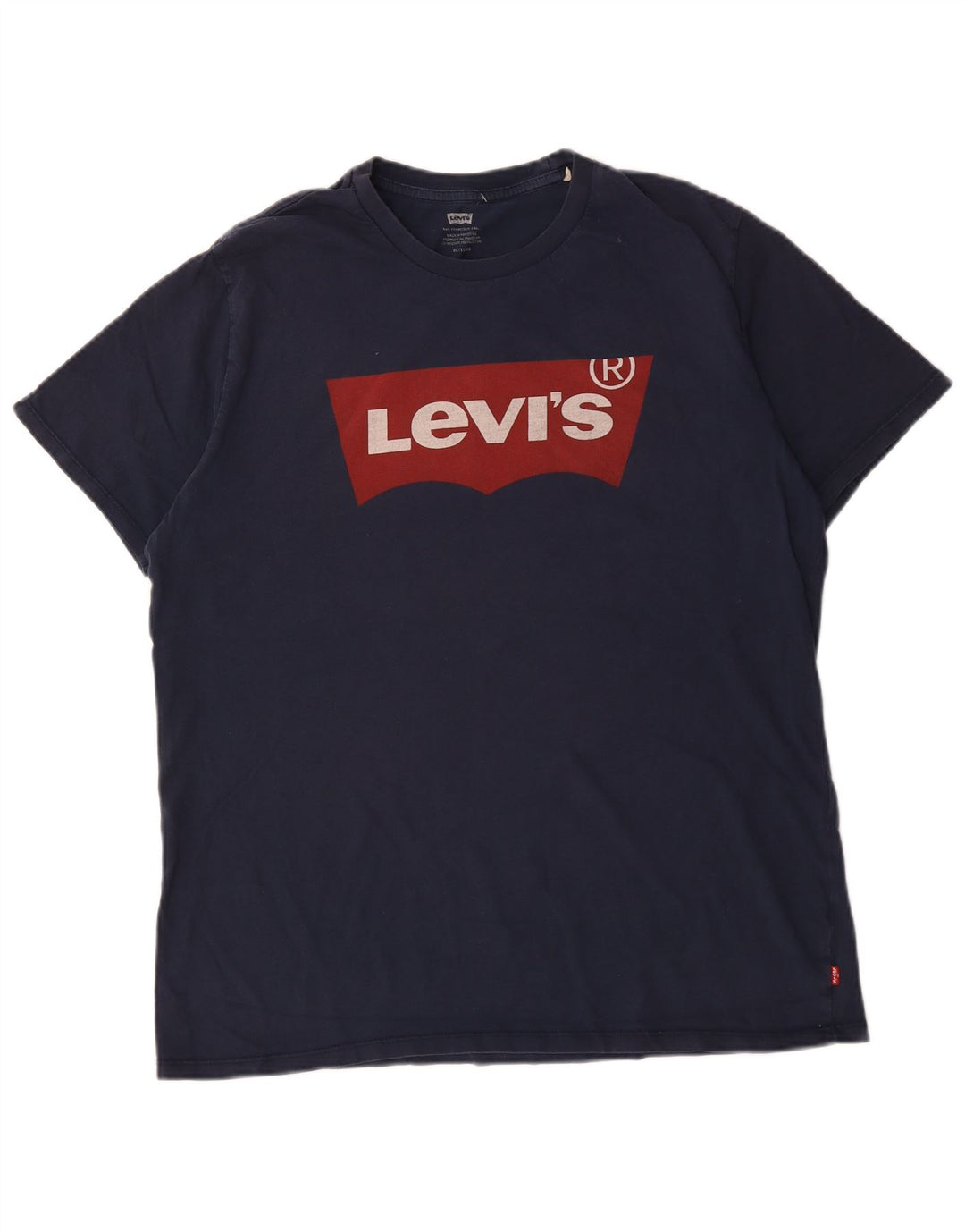 Levi's Mens Graphic T-Shirt Top XL Navy Blue Cotton