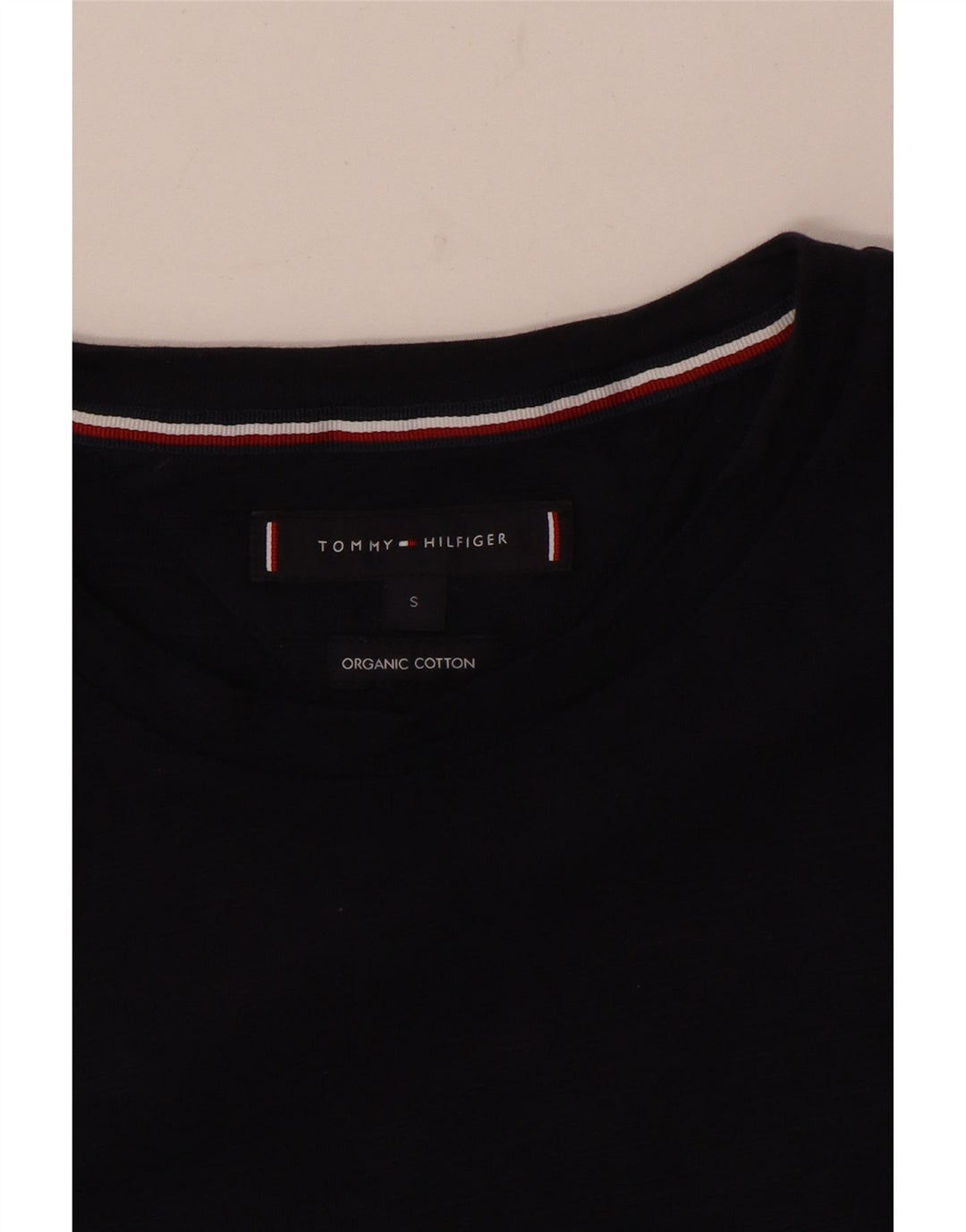 Tommy Hilfiger Mens T-Shirt Top Small Navy Blue Cotton