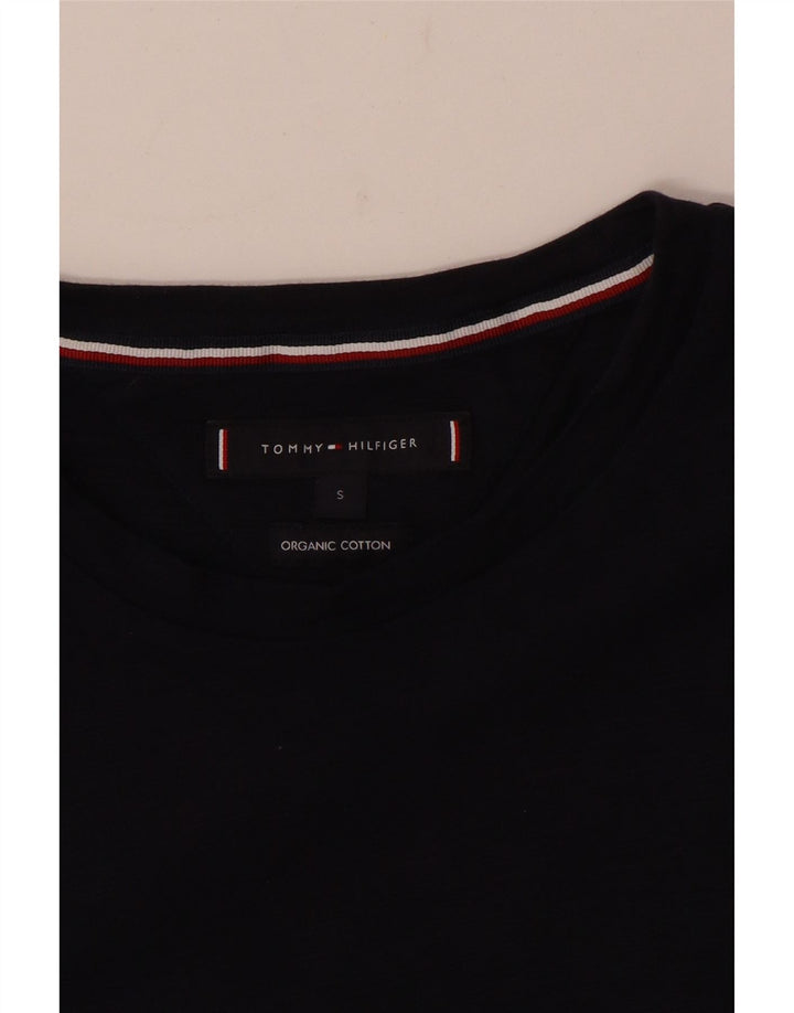 Tommy Hilfiger Mens T-Shirt Top Small Navy Blue Cotton