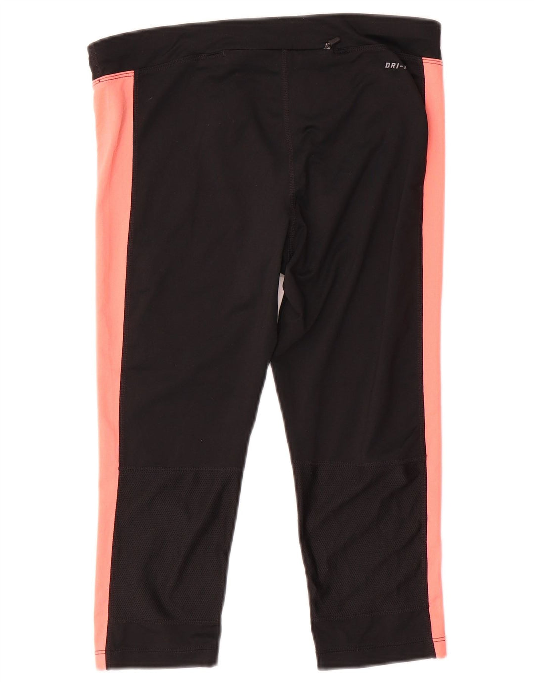 Nike Womens Dri Fit Capri Leggings UK 14 Medium Black Colourblock