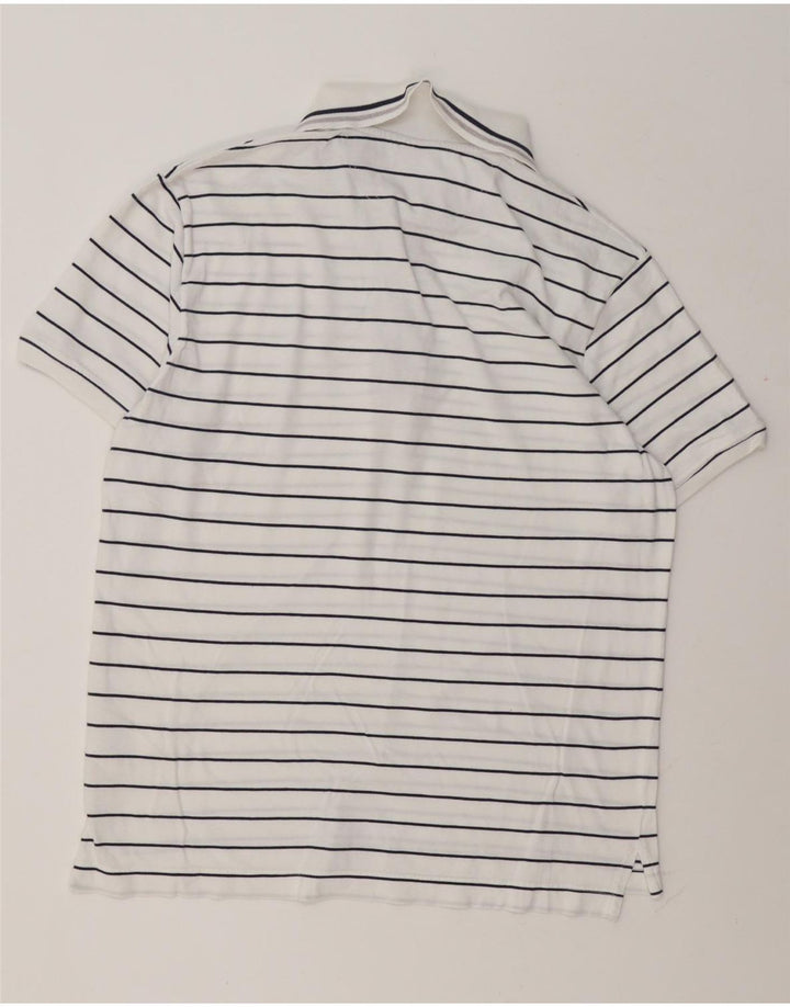 Adidas Mens Polo Shirt UK 40/42 Medium White Cotton