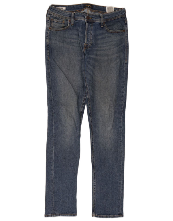 Jack & Jones Mens GLENN Slim Jeans W31 L34 Blue Cotton