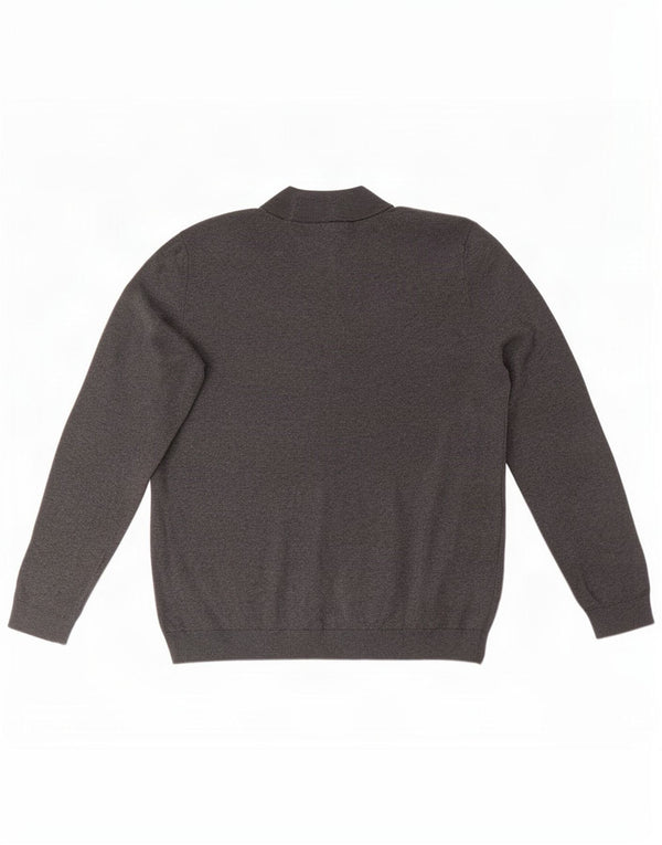 U.S. Polo Assn. Mens Turtle Neck Jumper Sweater Large Grey