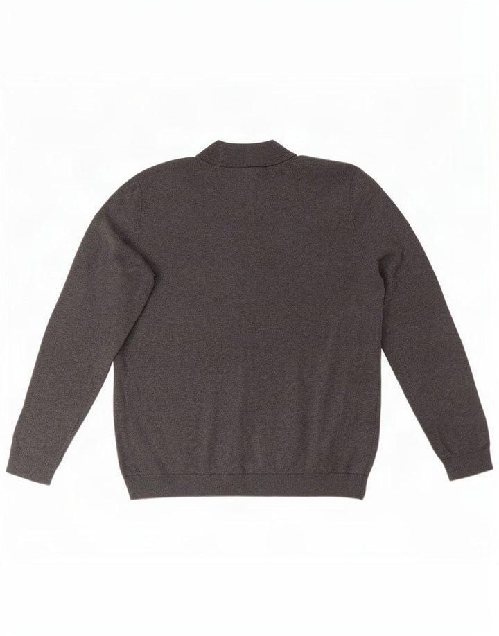 U.S. Polo Assn. Mens Turtle Neck Jumper Sweater Large Grey