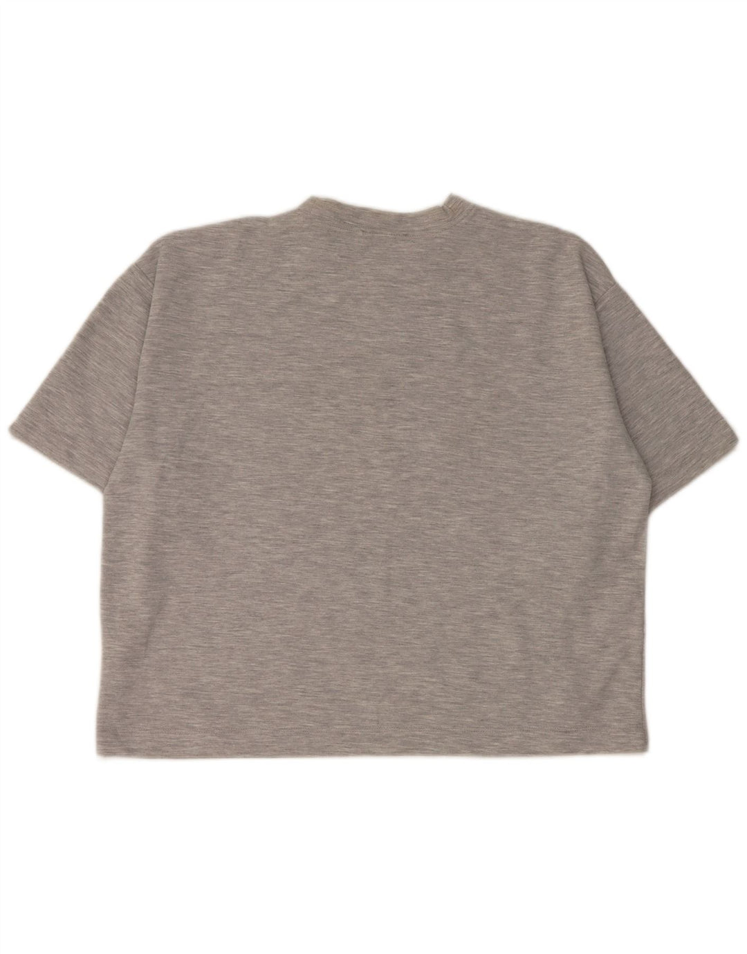 Zara Womens T-Shirt Top UK 16 Large Grey Flecked Polyester