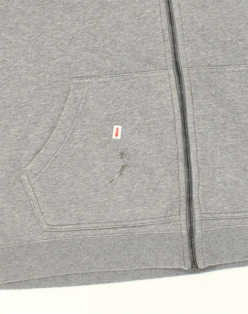 NIKE Womens Zip Hoodie Sweater UK 18 XL Grey Cotton | Vintage Nike | Thrift | Second-Hand Nike | Used Clothing | Messina Hembry 