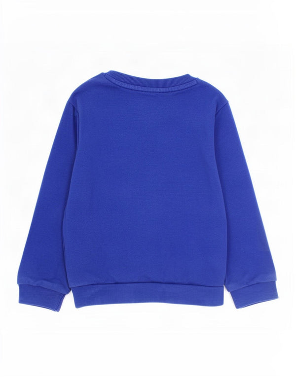 Adidas Baby Boys Graphic Sweatshirt Jumper 18-24 Months Blue Cotton