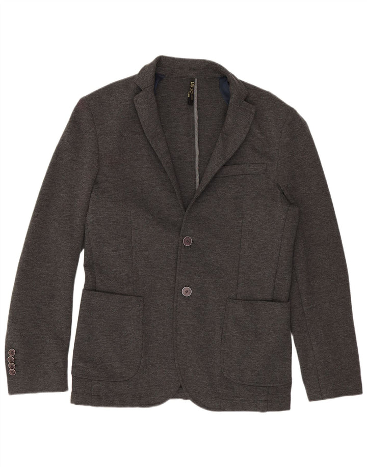 Liu Jo Mens 2 Button Blazer Jacket IT 46 Small Grey Viscose