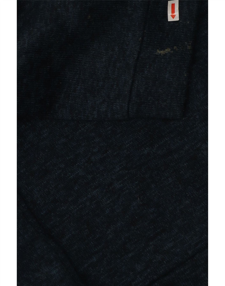 Mountain Warehouse Mens Zip Neck Sweatshirt Jumper XL Navy Blue Flecked