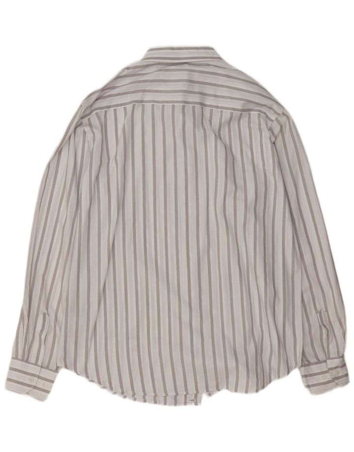 BKE Mens Shirt XL Blue Striped Cotton