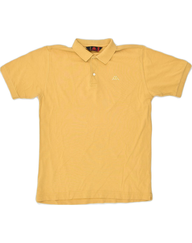 KAPPA Mens Polo Shirt Medium Yellow Cotton | Vintage Kappa | Thrift | Second-Hand Kappa | Used Clothing | Messina Hembry 