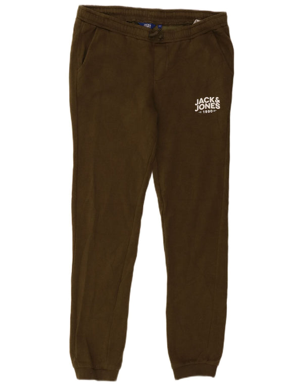 Jack & Jones Boys Tracksuit Trousers Joggers 13-14 Years  Khaki Cotton