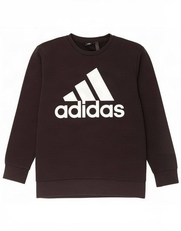 Adidas Mens Graphic Sweatshirt Jumper Large Black Cotton