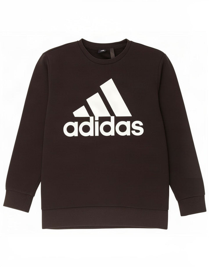 Adidas Mens Graphic Sweatshirt Jumper Large Black Cotton
