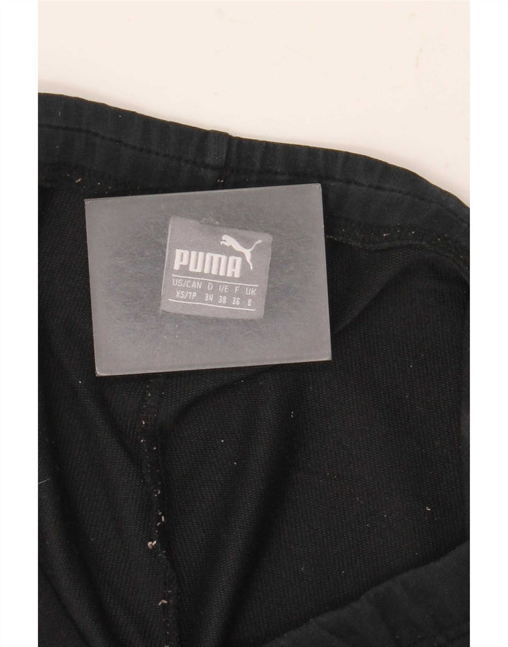 Puma Womens Graphic Sport Shorts UK 8 Small  Black