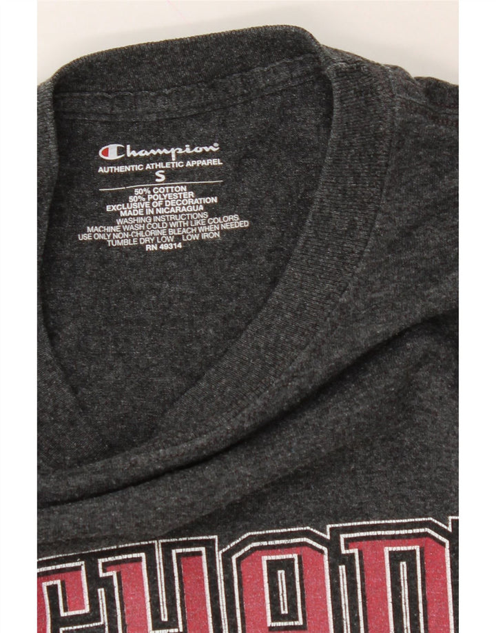 CHAMPION Mens Graphic T-Shirt Top Small Grey Cotton Vintage Champion and Second-Hand Champion from Messina Hembry 