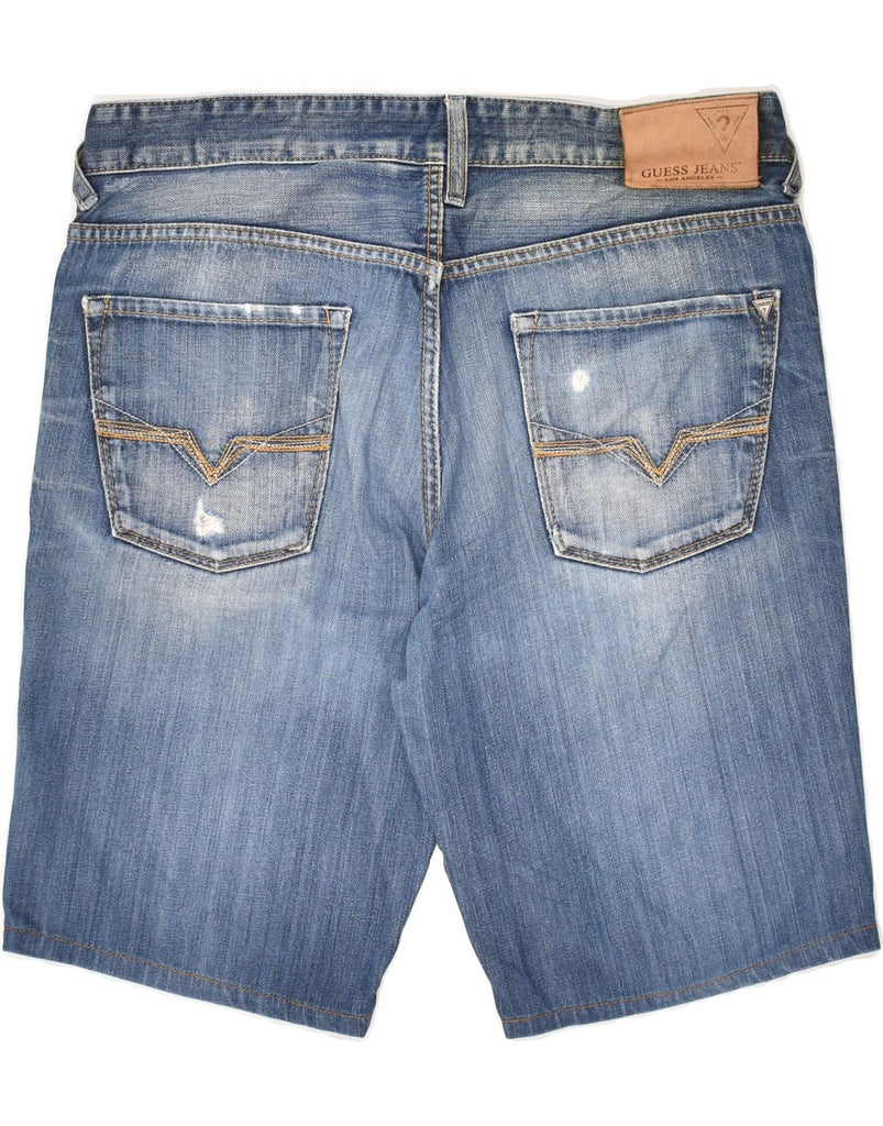 GUESS Mens Denim Shorts W32 Medium Blue | Vintage Guess | Thrift | Second-Hand Guess | Used Clothing | Messina Hembry 