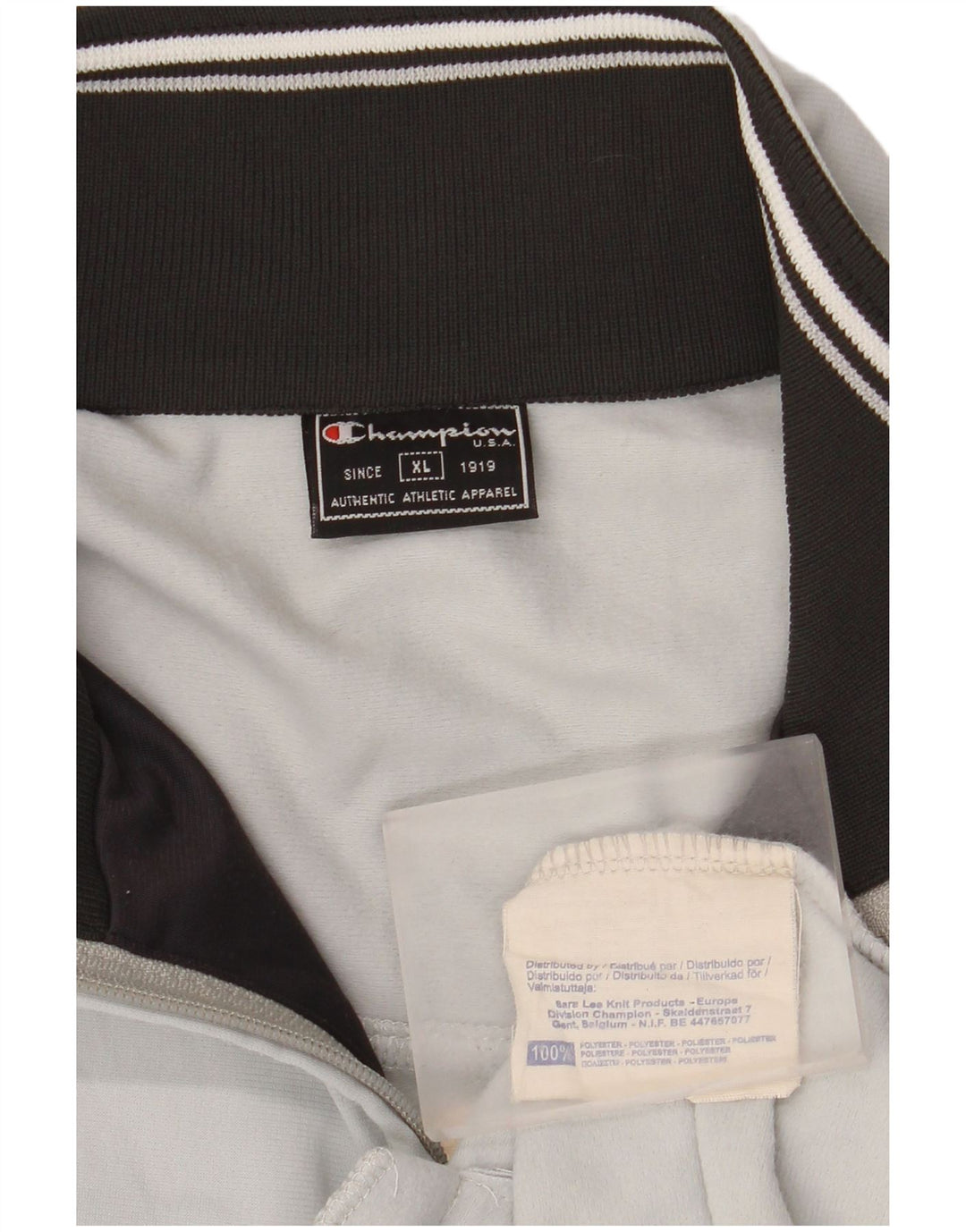 CHAMPION Mens Tracksuit Top Jacket XL Grey Polyester