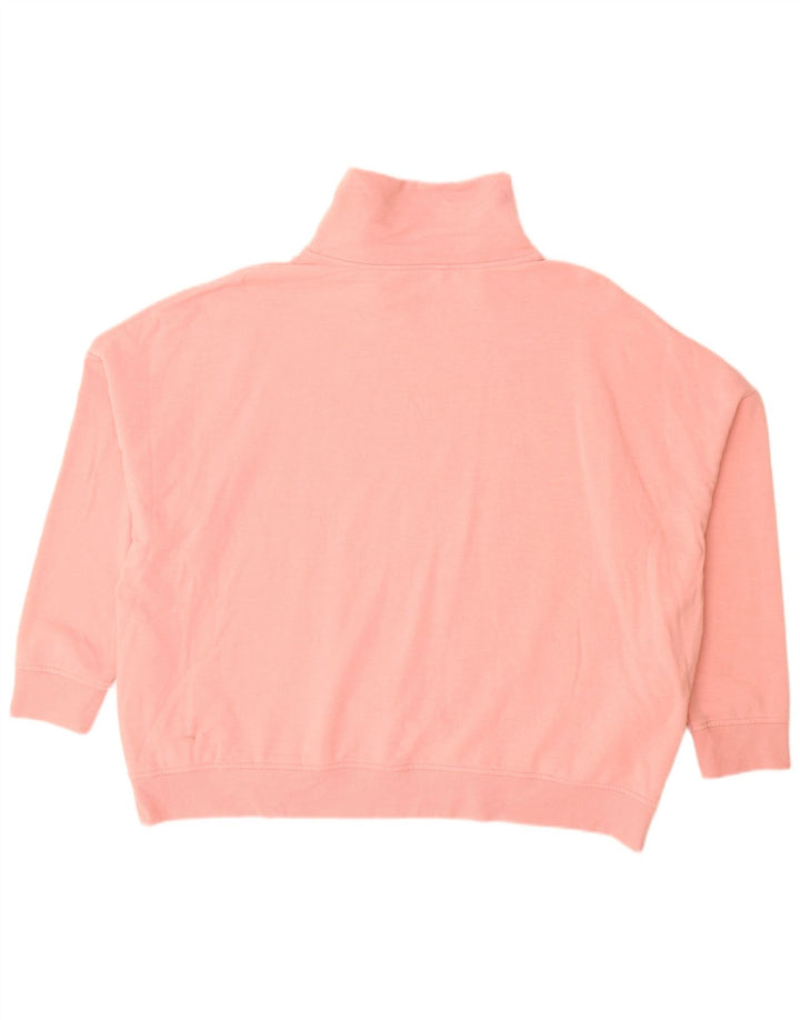 Eddie Bauer Womens Oversized Sweatshirt Jumper UK 18 XL Pink Cotton