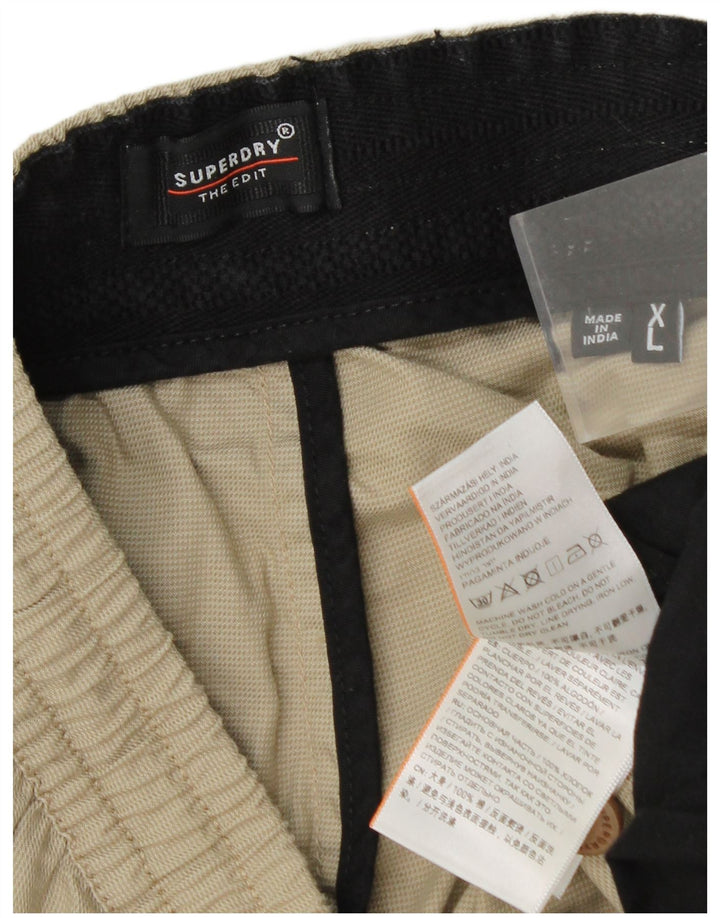 Superdry Mens Chino Shorts XL W38 Beige Cotton