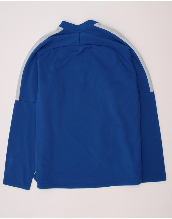 Nike Boys Dri Fit Pullover Tracksuit Top 13-14 Years XL Blue Colourblock
