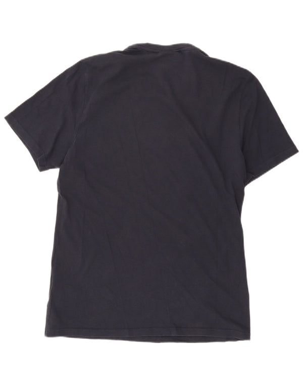 Bear Mens Malibu Graphic T-Shirt Top Large Navy Blue Cotton