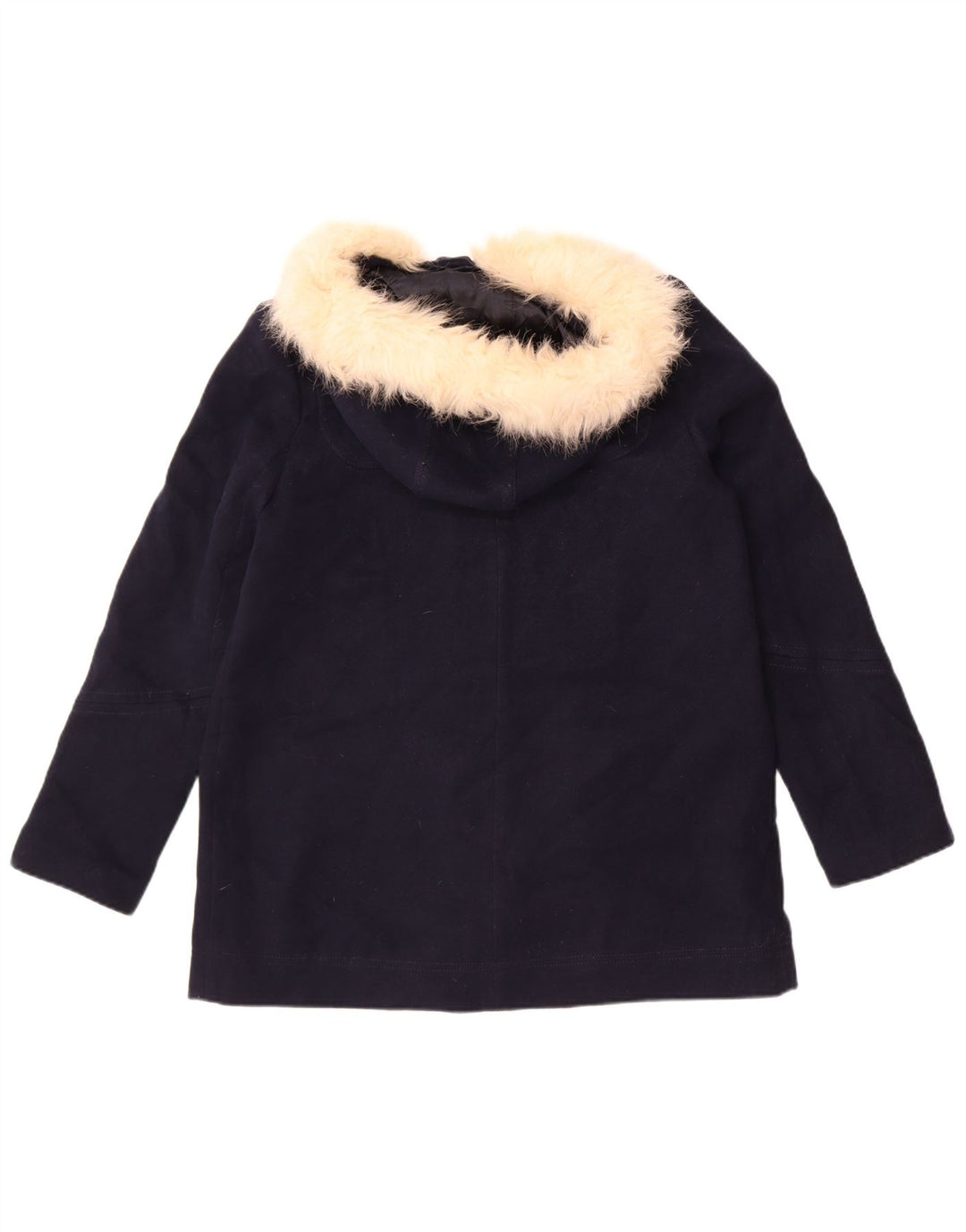 Topshop Womens Hooded Oversized Parka Jacket UK 10 Small Navy Blue