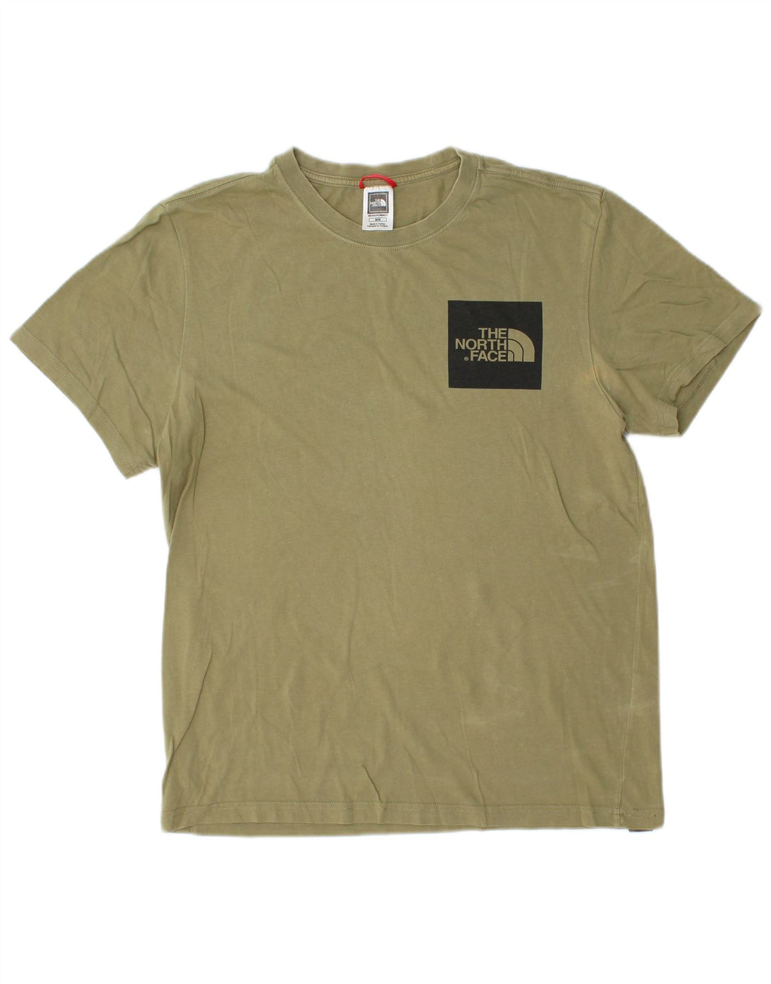 THE NORTH FACE Mens T-Shirt Top Medium Khaki Cotton