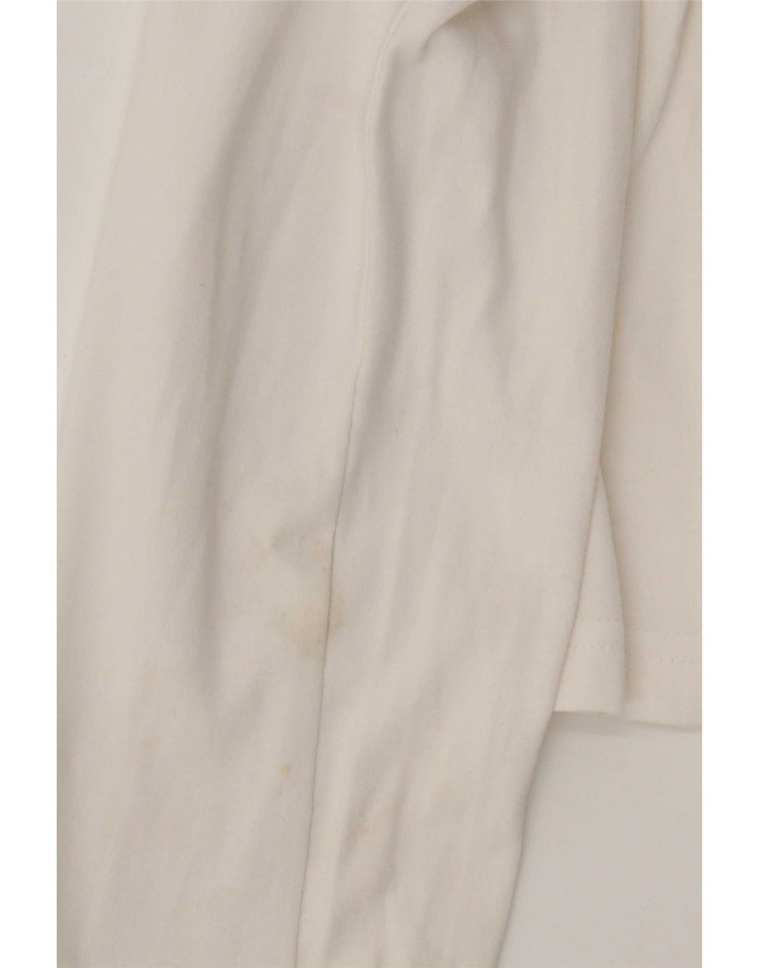 Nike Womens Crop Graphic Top Long Sleeve UK 10/12 Medium White Colourblock
