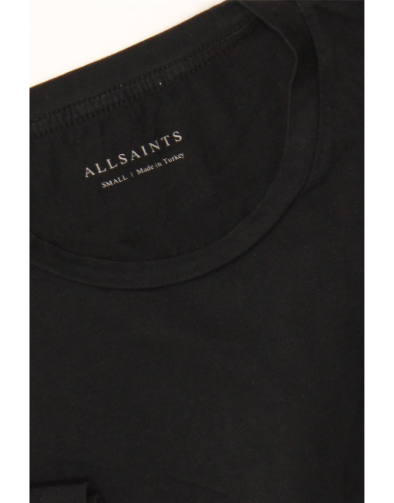 ALL SAINTS Mens T-Shirt Top Small Black Cotton Vintage All Saints and Second-Hand All Saints from Messina Hembry 