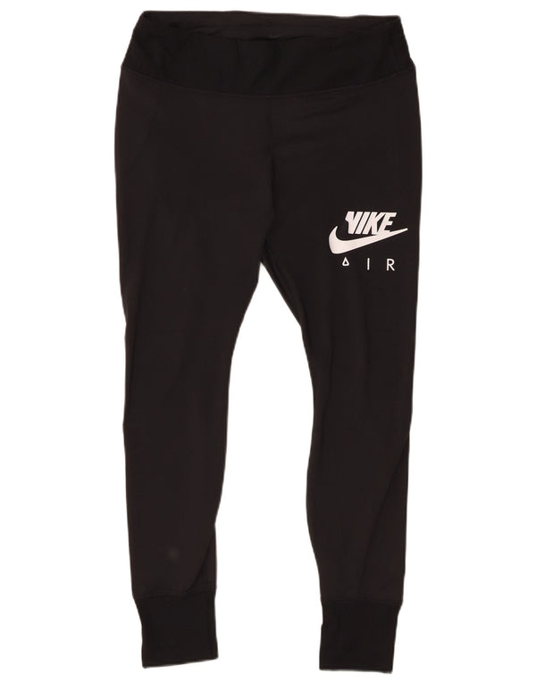 Nike Womens Graphic Leggings UK 14 Large  Black Polyester