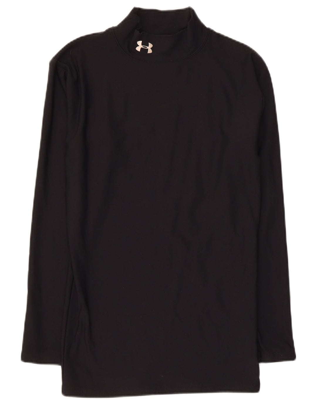 Under Armour Womens Top Long Sleeve UK 10 Small Black Nylon