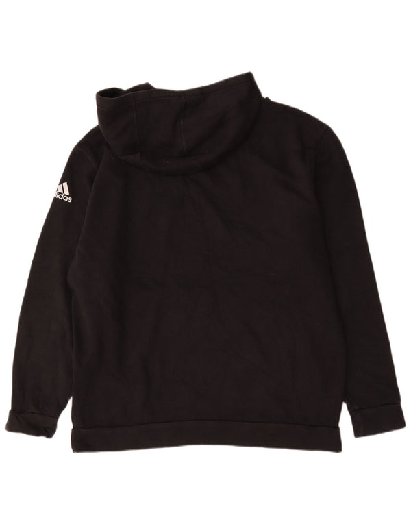 Adidas Mens Panther Baseball Graphic Hoodie Jumper Large Black Cotton