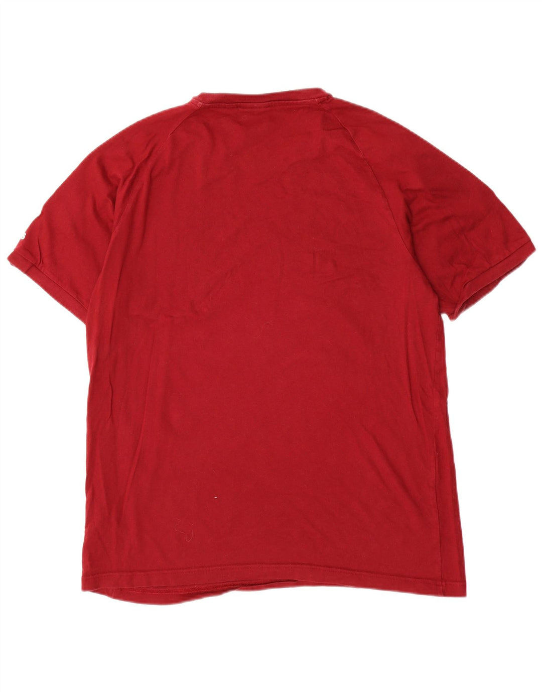 Adidas Mens Graphic T-Shirt Top Medium Burgundy Cotton