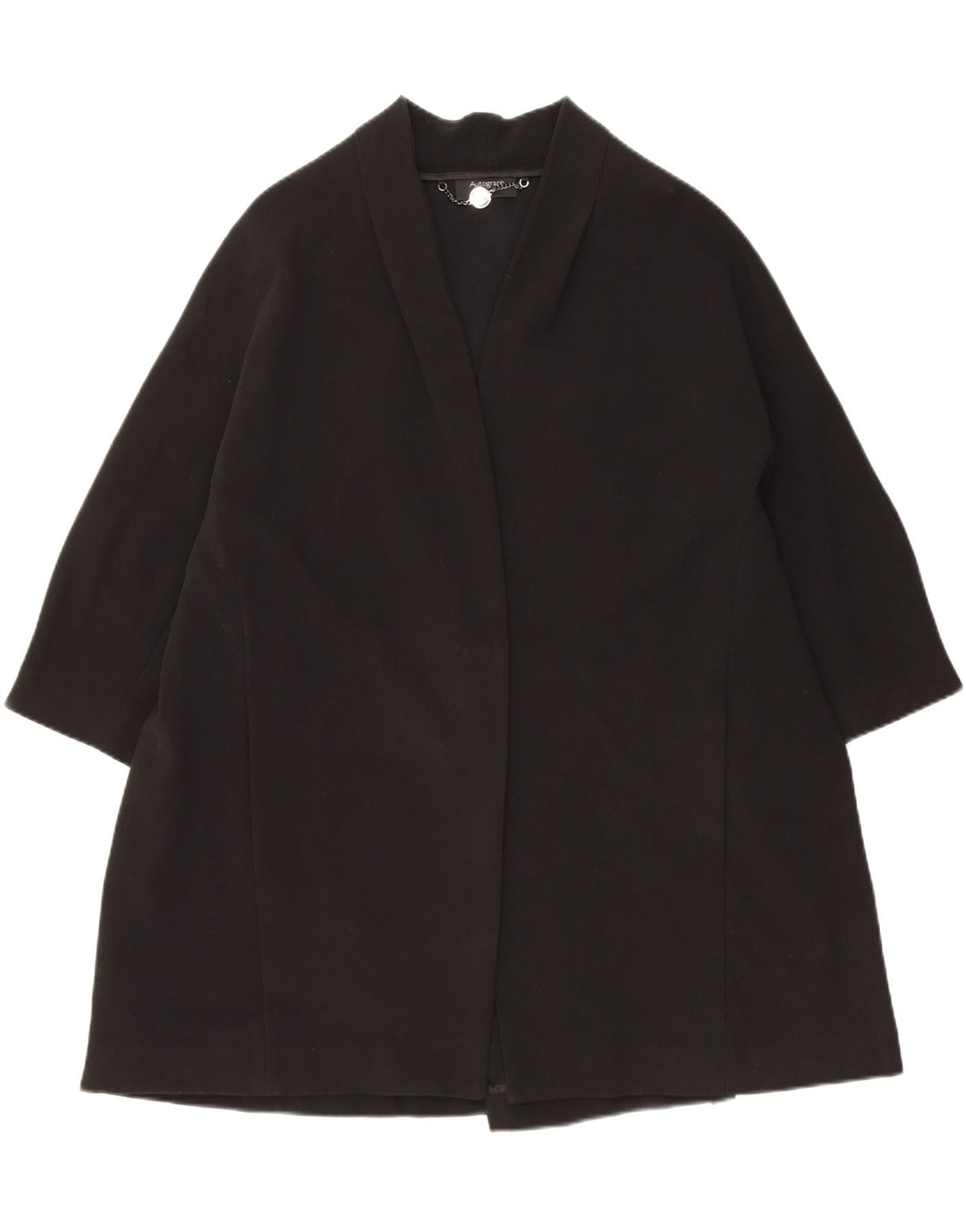 Marks & Spencer Womens Open Oversized Overcoat UK 18 XL Black