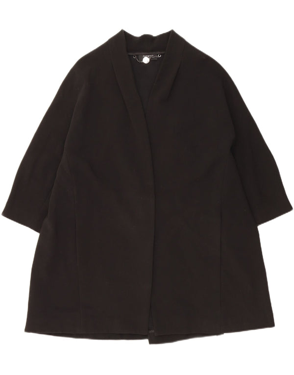 Marks & Spencer Womens Open Oversized Overcoat UK 18 XL Black