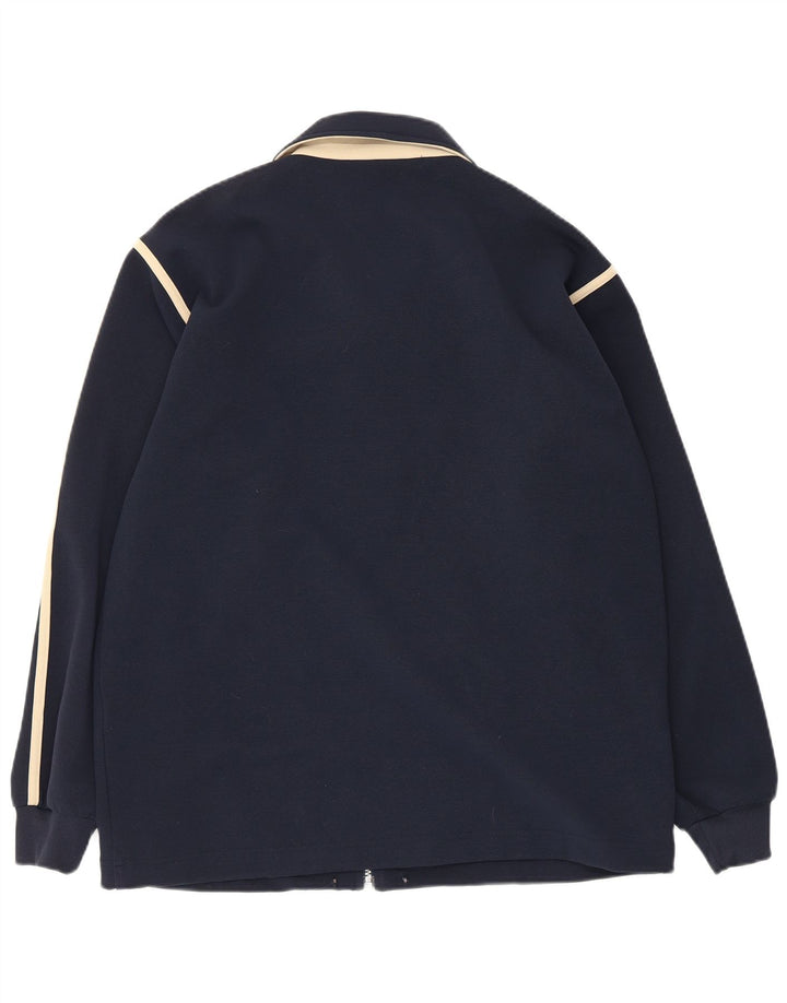 Kappa Mens Tracksuit Top Jacket Medium Navy Blue Colourblock Polyester