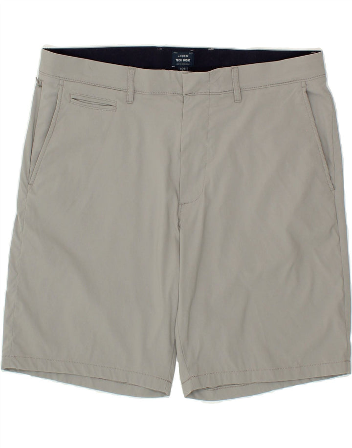J. CREW Mens Chino Shorts W36 Large Grey Polyamide Vintage J. Crew and Second-Hand J. Crew from Messina Hembry 