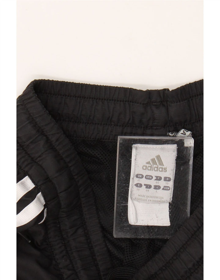 ADIDAS Womens Climalite Tracksuit Trousers UK 12 Medium Black Polyester